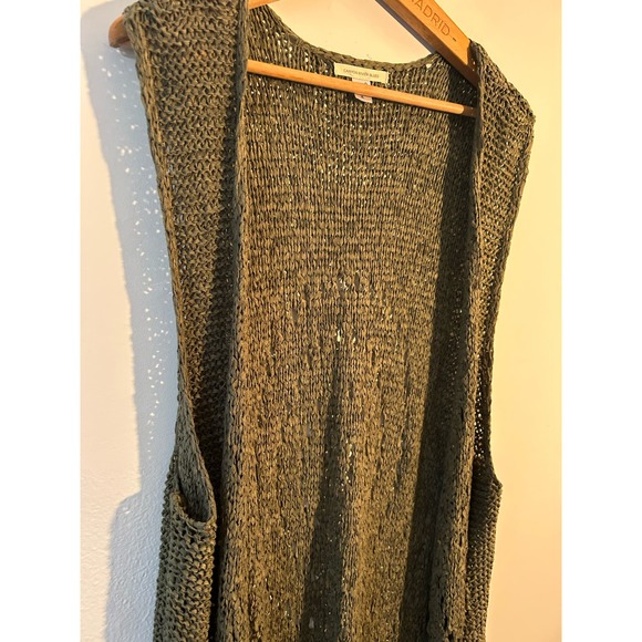 Canyon River Blues Women’s Olive Green Bohemian Festival Open Fringe Vest XL - Picture 5 of 9